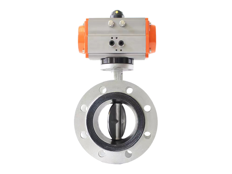 進(jìn)口氣動(dòng)法蘭蝶閥