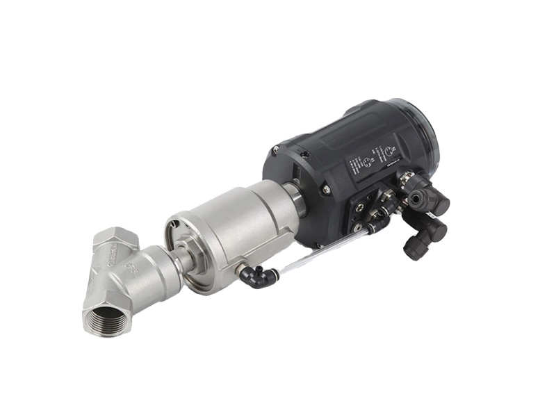 進口帶流量調節氣動角座閥